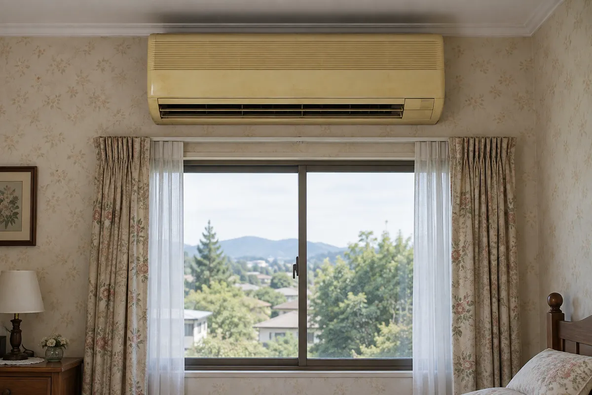 Ageing heating and cooling unit before a full replacement